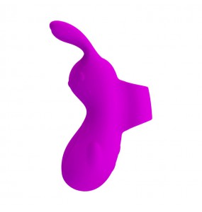 PRETTY LOVE - Bunny Finger Vibrator (Chargeable - Purple)